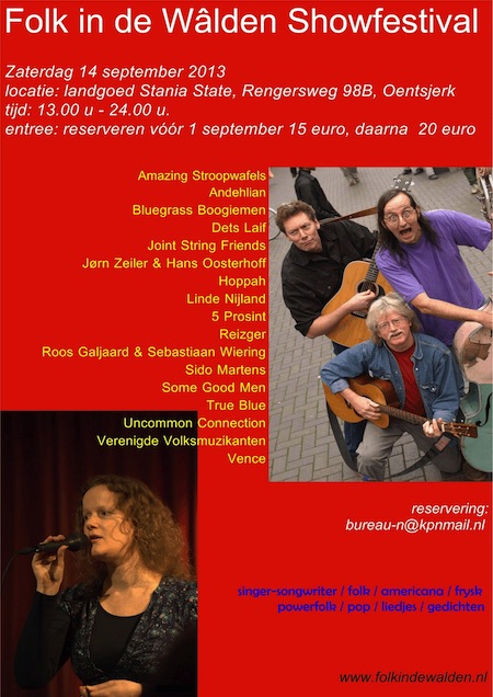 folk in de walden showfestival flyer