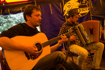 Sander en Martijn van de Verenigde Volkamuzikanten