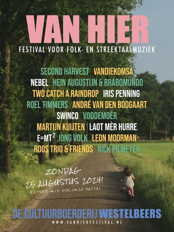 VAN HIER Festival affiche met namen 2024