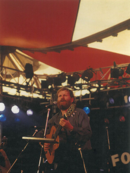 Willem Vermandere, Dranouter 1989, foto aangeleverd door het festival