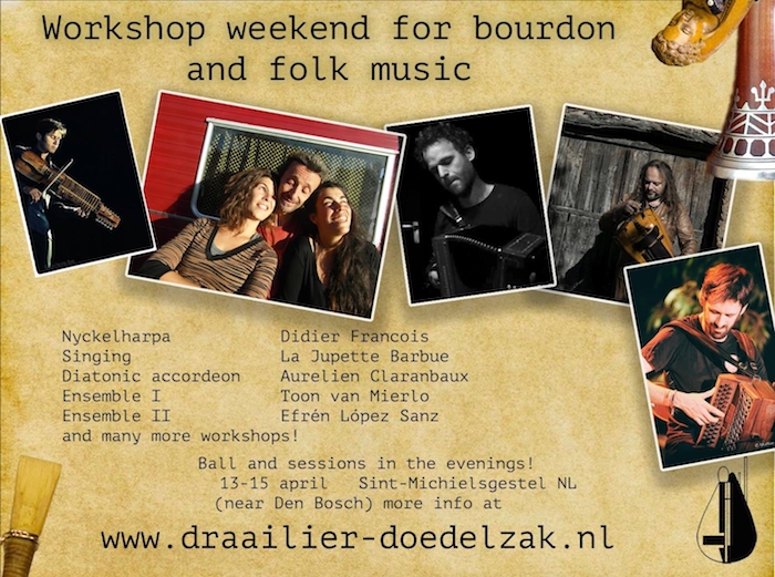 workshopweekend draailier en doedelzak 2018